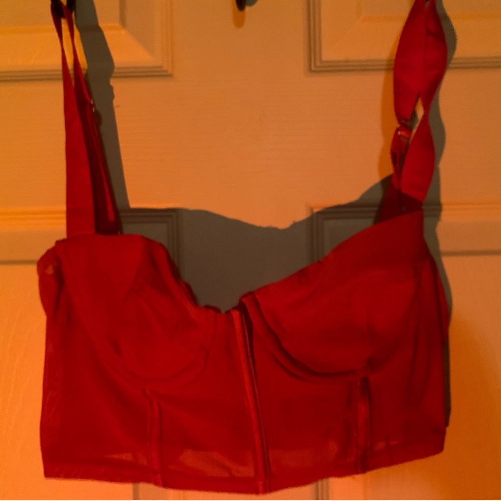 Edikted red corset top